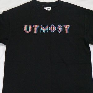 Vintage UTMOST CO Gradient Pixel Logo Tee T-shirt